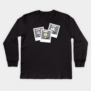 Zombie Lupin Polaroid Kids Long Sleeve T-Shirt